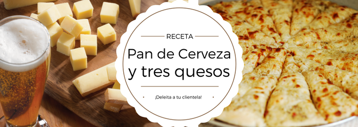 ¡Hornea este delicioso pan de cerveza y 3 quesos!